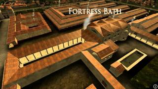 Animation of ancient Roman Fort in Caerleon Wales [upl. by Divadnhoj]