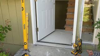 Jeld Wen Front Door Installation  Really crappy products and craftsmanship PART 1 [upl. by Trauner357]