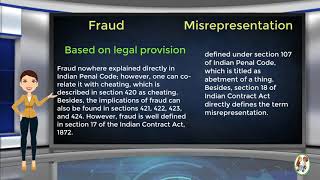 What is Difference Between Fraud amp Misrepresentation [upl. by Barrett351]