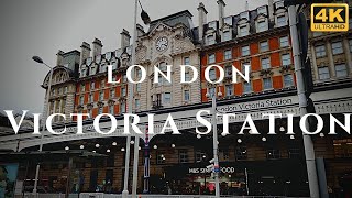 London Victoria Station Walk Through England 4K [upl. by Phillada]