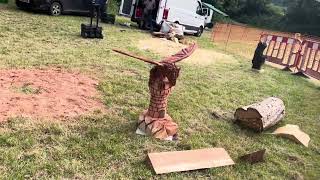 A fabulous range of wooden sculpture at Caerleon festival 2024 [upl. by Nelia]