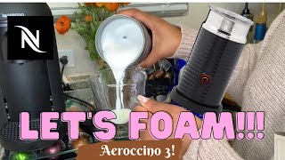 How To Foam Milk With Aeroccino 3 Make Coffee With Foam Tips amp Tricks  Easy Foamed Latte Recipe [upl. by Attalie]