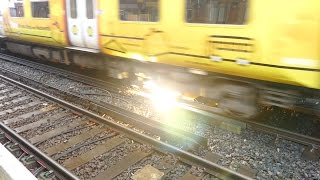 Merseyrail 507 009 making arcs at Birkdale station [upl. by Dill]