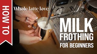 How To Milk Frothing for Beginners 5 Tips [upl. by Reseda]