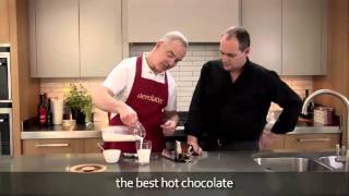 How to make a hot chocolate using an aerolatte milk frother [upl. by Nylikcaj]