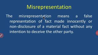 Misrepresentation [upl. by Ferretti]